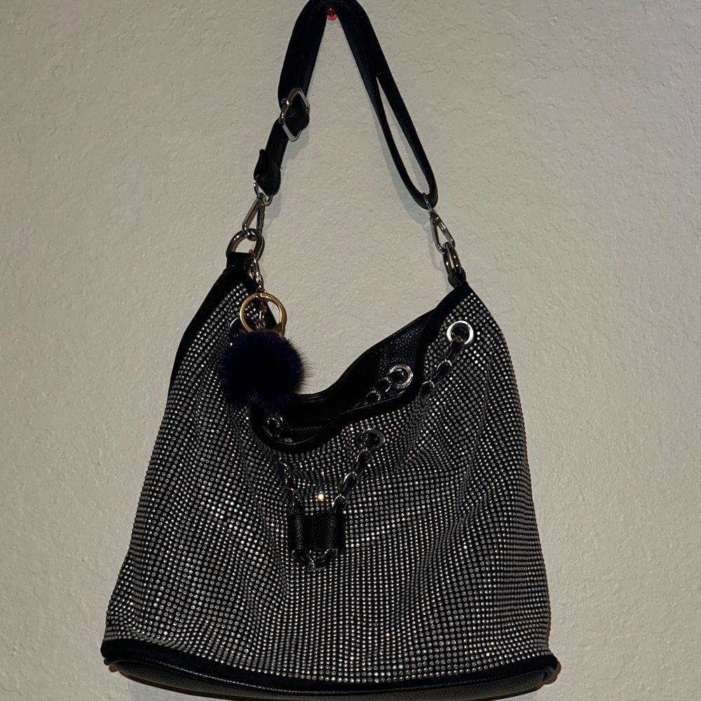 Elegant Black and Silver Women's Bag